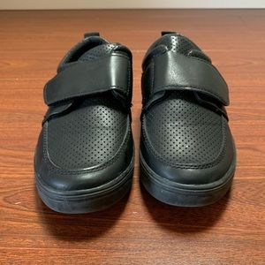 Black Velcro Boys Dress Shoes